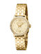Roberto Cavalli Glam Womens Watch Battery with Gold Metal Bracelet