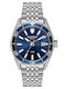 Quantum Adrenaline Men's Watch Chronograph Battery with Silver Metal Bracelet
