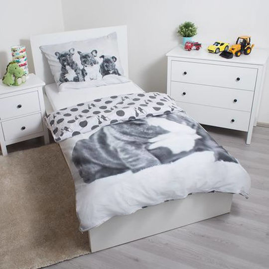 Halantex Set Kinderbettbezug Weiß