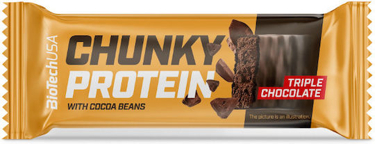 Biotech USA Chunky Protein Baton Proteină cu Aromă Triple Chocolate 50gr
