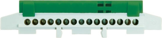 15 Track Green Rail Terminal Strip Th35 Ip20 E.4173