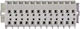 12-Pol 2-Leiter Exeii Klemmleiste 4mm2 Montageschienen Fi 3,2mm Hellgrau 262-142