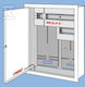 Concealed Counter Cabinet 2-meter 1 3-phase 27 Moduls Ip30 Rw-2l-p-27