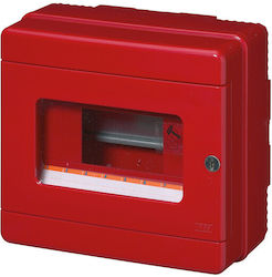 Ppoz Button Housing 1x8 200x180x100 Red IP65 EC64008