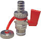 Nickel Plated Drain Valve Kfe 1/2"