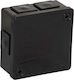 Повърхностен Монтаж Кутия Празна 6 Входа Viplast Vp-22 Черна Ip55 86x86x40mm 022-05