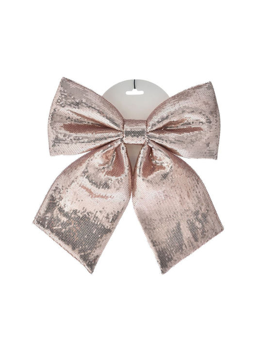 Decorative Bow Spangly Pink-Gold 20x22cm Iliadis 74903 Set 4 Pieces Pink Iliadis Il_74903