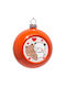 Bubu & Dudu Weihnachtsbaumschmuck Ball Baum Orange 8cm
