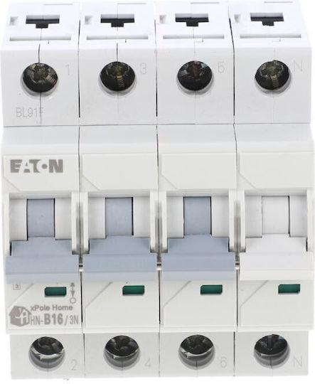 Power Switch 3p+n B 16a 6ka Ac Xpole Home Hn-b16/3n 194901