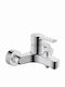 Duravit Миксер Батерия За Вана Сребриста