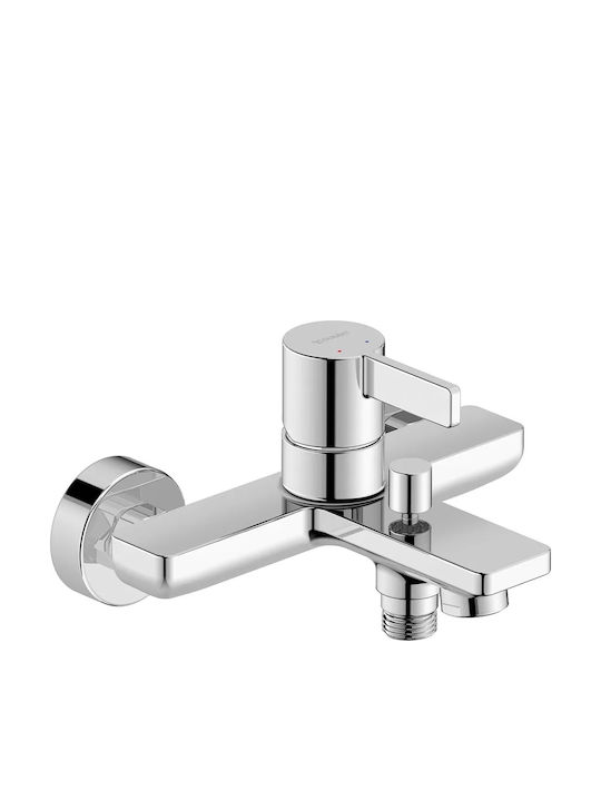 Duravit Αναμεικτική Μπαταρία Μπανιέρας Ασημί
