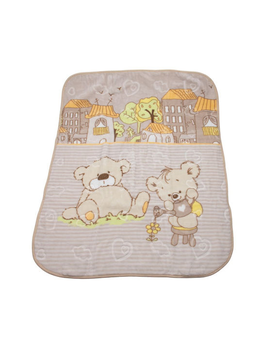 Kamtex Baby Одеяло Велур Бежов 100x120см.