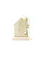Korres Craft Handmade Hanging Lucky Charm Home Gold made of Wood 10x13.5cm 1pcs