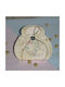 LiebeQueen Handmade Hanging Lucky Charm Horseshoe White made of Wood 1pcs