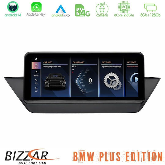 Bizzar Auto-Audiosystem für BMW X1 (E84) 2009 – 2014 (Bluetooth/USB/WiFi/GPS/Apple-Carplay/Android-Auto/Notenblätter) mit Touchscreen 10.25"