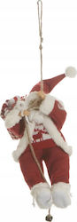 Santa Claus Auf Seil Άι Βασίλης 30cm