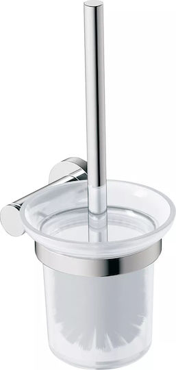 Duravit D-code Γυάλινο Πιγκάλ Μπάνιου Ασημί