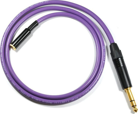 Melodika Cablu 6,3 mm de sex masculin - 6,3 mm de sex masculin 4m Violet