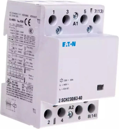 Modular Contactor 63a 4z 0r 230v Ac Z-sch230/63-40 248856