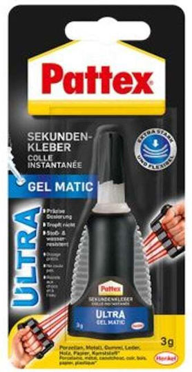 Gel Pattex Super Glue Ultra Gel Matic 3g Tube