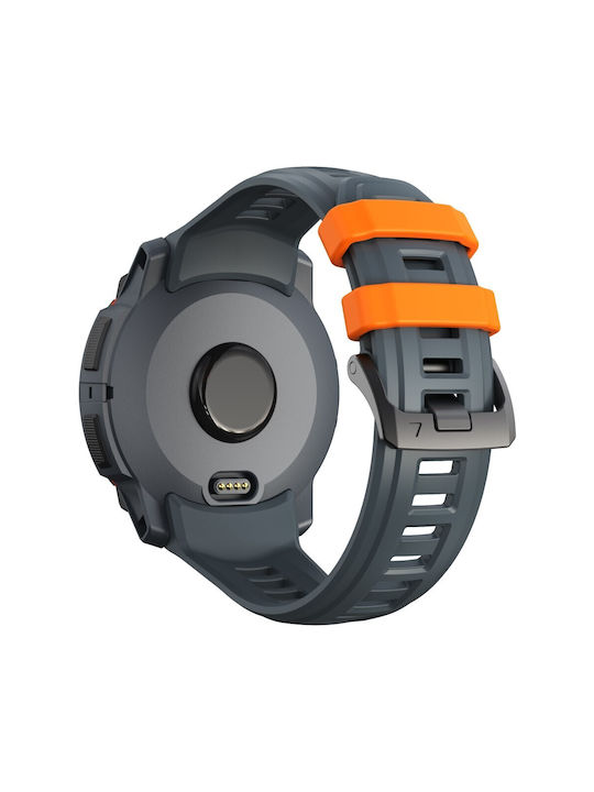 Garmin Instinct 3 Amoled Instinct 3 Solar 50 mm Tragbare Bänder Silikon Blau Orange