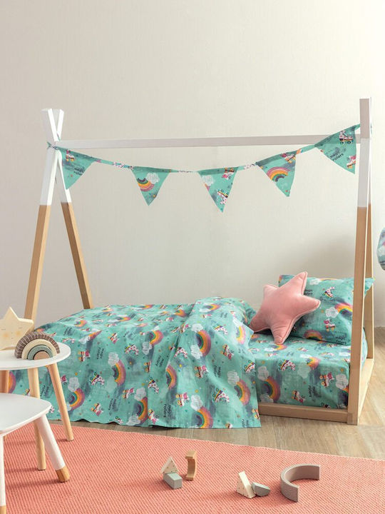 Palamaiki Kids Duvet Single My Kingdom Light Blue 160x240cm