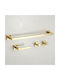 Rea Rio Metal Gold Bathroom Accessory Set 4 Pieces