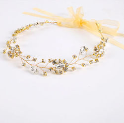 Sparkling Bridal Hair Decoration Gold-Plated Crystals Ameli Sparkling Bridal Hair Decoration Gold-Plated Crystals Ameli