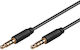 PremiumCord 3,5mm Klinkenkabel 3,5mm Stecker - 3,5mm Stecker Schwarz 1m