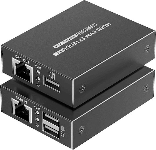 Premiumcord Premiumcord HDMI KVM Extender Cable 4K Full HD 1080p at 70m USB Transmission