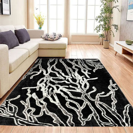 SpitiBazaar Covor Rectangular Negru
