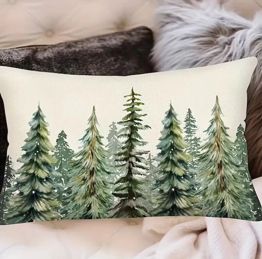 By Queen Limited Festive Edition Μαξιλαροθήκη Winter Forest Serenity 50x30εκ
