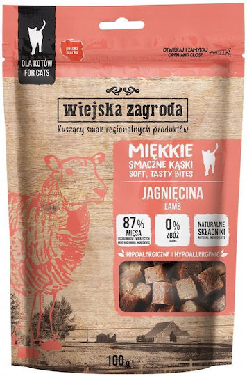 Wiejska Zagroda Υγρή Τροφή για Ενήλικες Γάτες με Αρνί 100gr