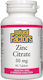Natural Factors Zinc Citrate 50 50мг 90 табове Natural