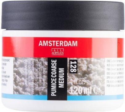 Amsterdam Pastă Efect Ciment Granulat 128 Pumice Coarse Medium 120ml