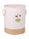 Wenko Wäschekorb Stoff 63lt 40x40x50cm Rosa