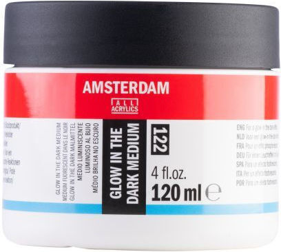 Amsterdam Paste Glow In Dark Med 120ml Phosphorescent In The Dark