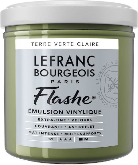 Lefranc & Bourgeois 125ml Flashe Acrylic 880 Series 1 Light Terre Verte