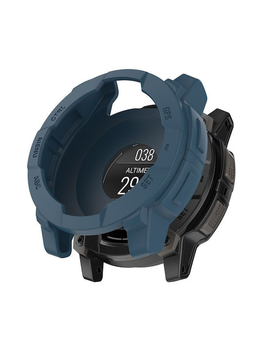Θήκη Σιλικόνης σε Μπλε χρώμα για Garmin Instinct 3 (50mm) Θήκη Σιλικόνης σε Μπλε χρώμα για Garmin Instinct 3 (50mm)