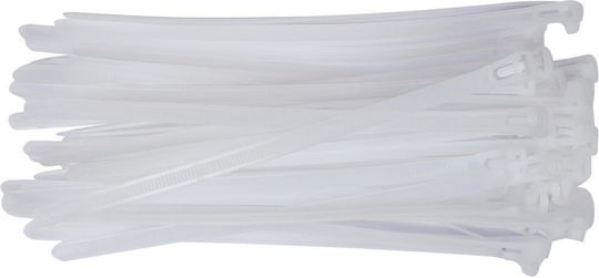Releasable Kabelbinder 7,6x200mm 50 Stück Weiß
