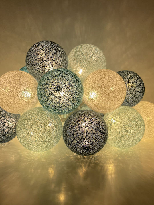 Evivak Fabric Balls Cotton Balls Led Navy 20l Warm Evivak-