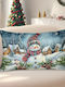 By Queen Limited Festive Edition Pillow Case Snowman Village 50x30cm
