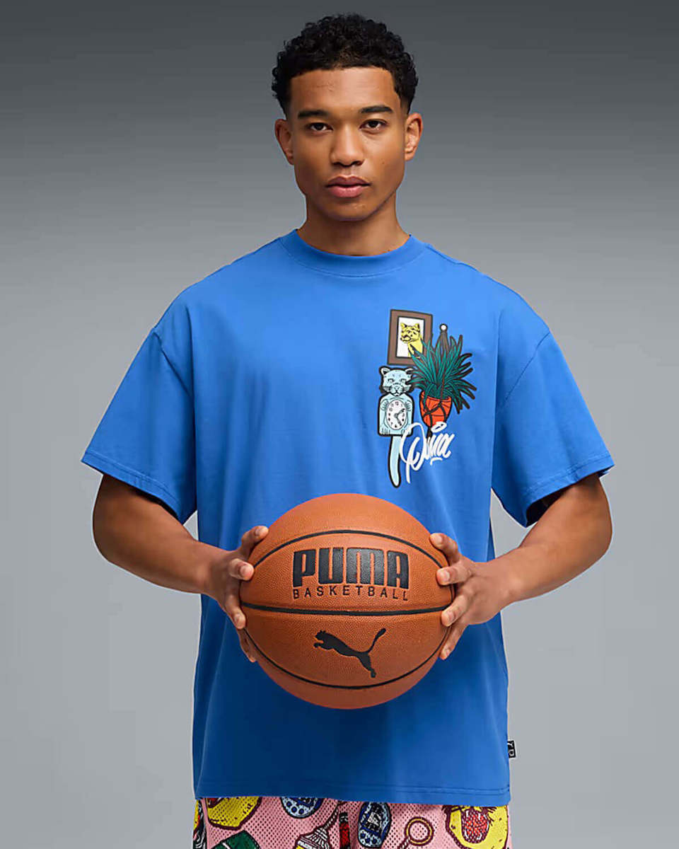 PUMA Dylan Athletic T-shirt Mountain Blue 632818-01 | Skroutz.mt