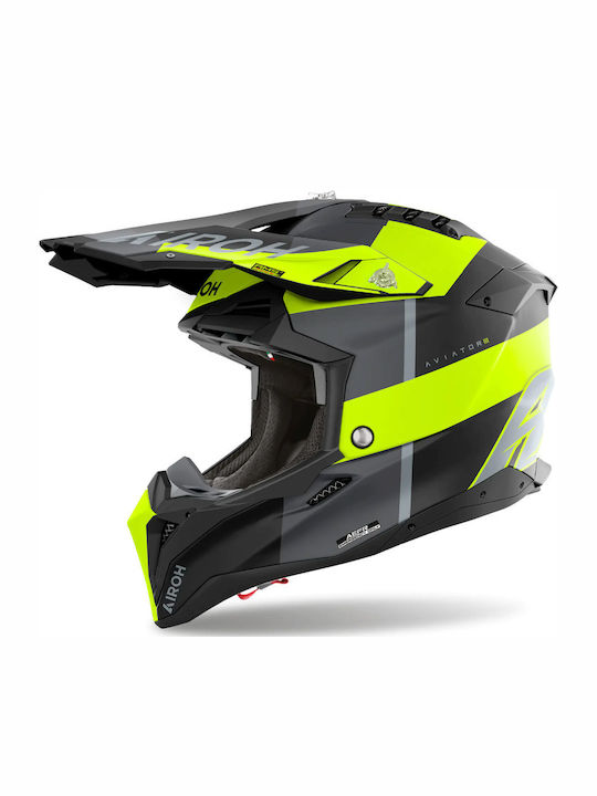 Airoh Aviator 3 Monarch Yellow Matt Мотоциклетн...