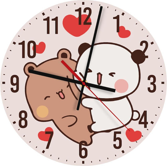 Bubu & Dudu Часовник На Стена Дървен 30см