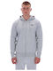Identity Small Logo Sweatshirt für Herren mit Kapuze Hellgrau Meliert