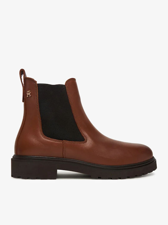 Leather Women's Chelsea Boots Tabac Brown