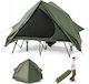 Costway Camping Tent Green for 2 People 204x128x105cm