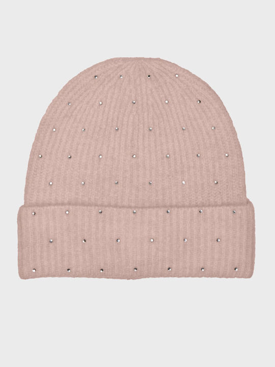 Katherine Beanie Beanie Knitted in Pink color