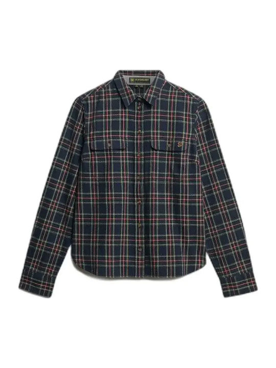Superdry Flannel Women's Checked Long Sleeve Sh...